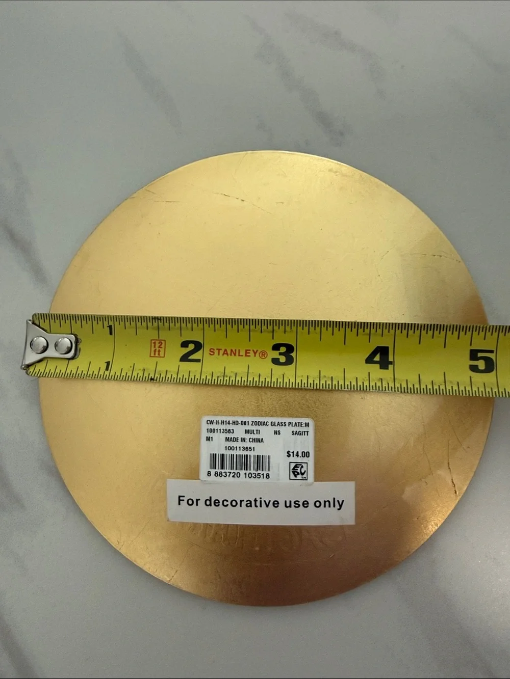 C. Wonder Purple & Gold Sagittarius Wall Mirror